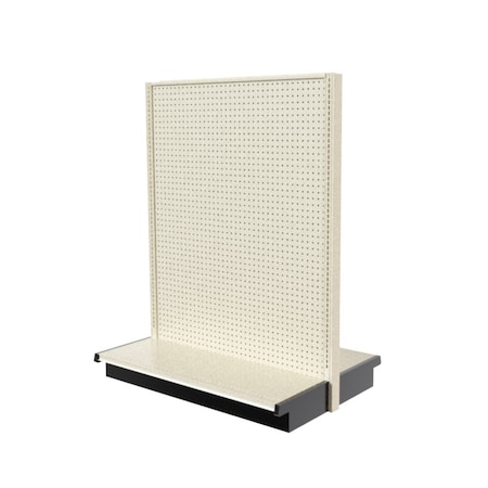 Lozier Gondola Double Sided Add-on, Platinum Off-White, 48W x 60H x 19D P469V-AD